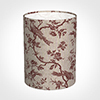 30cm Narrow Cylinder Shade in Red Isabelle