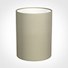 30cm Narrow Cylinder Shade in Pale Smoke Satin