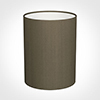 30cm Narrow Cylinder Shade in Bronze Brown Silk