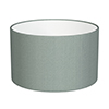 20cm Wide Cylinder Shade in Aquamarine Faux Silk