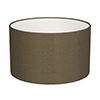 20cm Wide Cylinder Shade in Bronze Faux Silk