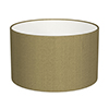 20cm Wide Cylinder Shade in Dull Gold Faux Silk