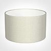 20cm Wide Cylinder Shade in Pearl Faux Silk