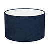 20cm Wide Cylinder Shade in Navy Blue Hunstanton Velvet