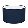 20cm Wide Cylinder Shade in Navy Blue Hunstanton Velvet