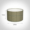 20cm Wide Cylinder in Talisker Check Lovat Wool