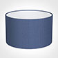 20cm Wide Cylinder Shade in Slate Blue Silk