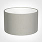 20cm Wide Cylinder Shade in Soft Grey Waterford Linen