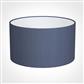 30cm Wide Cylinder Shade in Blue Faux Silk