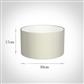 30cm Wide Cylinder Shade in Pearl Faux Silk