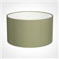 30cm Wide Cylinder Shade in Pale Green Faux Silk