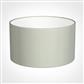 30cm Wide Cylinder Shade in Soft Grey Faux Silk