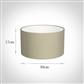 30cm Wide Cylinder Shade in Natural Longford Gingham