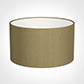 35cm Wide Cylinder Shade in Dull Gold Faux Silk