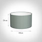 40cm Wide Cylinder Shade in Aquamarine Faux Silk