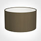 40cm Wide Cylinder Shade in Bronze Faux Silk