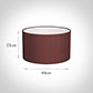 40cm Wide Cylinder Shade in Old Red Faux Silk