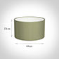 40cm Wide Cylinder Shade in Pale Green Faux Silk
