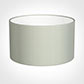 40cm Wide Cylinder Shade in Soft Grey Faux Silk