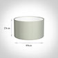 40cm Wide Cylinder Shade in Soft Grey Faux Silk