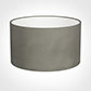 40cm Wide Cylinder Shade in Pewter Satin