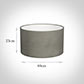 40cm Wide Cylinder Shade in Pewter Satin