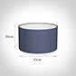 45cm Wide Cylinder Shade in Blue Faux Silk