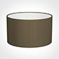 45cm Wide Cylinder Shade in Bronze Faux Silk