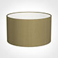 45cm Wide Cylinder Shade in Dull Gold Faux Silk