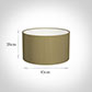 45cm Wide Cylinder Shade in Dull Gold Faux Silk