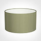 45cm Wide Cylinder Shade in Pale Green Faux Silk