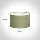 45cm Wide Cylinder Shade in Pale Green Faux Silk