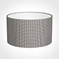 45cm Wide Cylinder Shade in Grey Longford Gingham