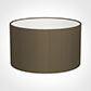 50cm Wide Cylinder Shade in Bronze Faux Silk