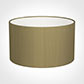 50cm Wide Cylinder Shade in Dull Gold Faux Silk