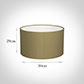 50cm Wide Cylinder Shade in Dull Gold Faux Silk