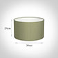 50cm Wide Cylinder Shade in Pale Green Faux Silk