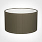 50cm Wide Cylinder Shade in Bronze Brown Silk