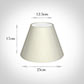 25cm Empire Shade in Pearl Faux Silk