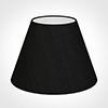30cm Empire Shade in Black Silk -Lamp Base Only