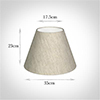35cm Pendant Empire Shade, Natural Isabelle