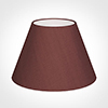 40cm Empire Shade in Old Red Faux Silk