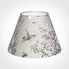 45cm Empire Shade in Grey Pastoral Toile de Jouy -Lamp Base Only