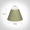 50cm Empire Shade in Pale Green Faux Silk