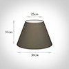 50cm Empire Shade in Bark Satin