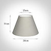 50cm Empire Shade in Soft Grey Waterford Linen