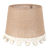 20cm Medium French Drum in Natural Jute with Tassels