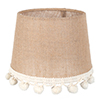 20cm Medium French Drum in Natural Jute with Tassels
