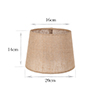 20cm Medium French Drum in Natural Jute