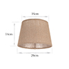 20cm Pendant Medium French Drum in Natural Jute